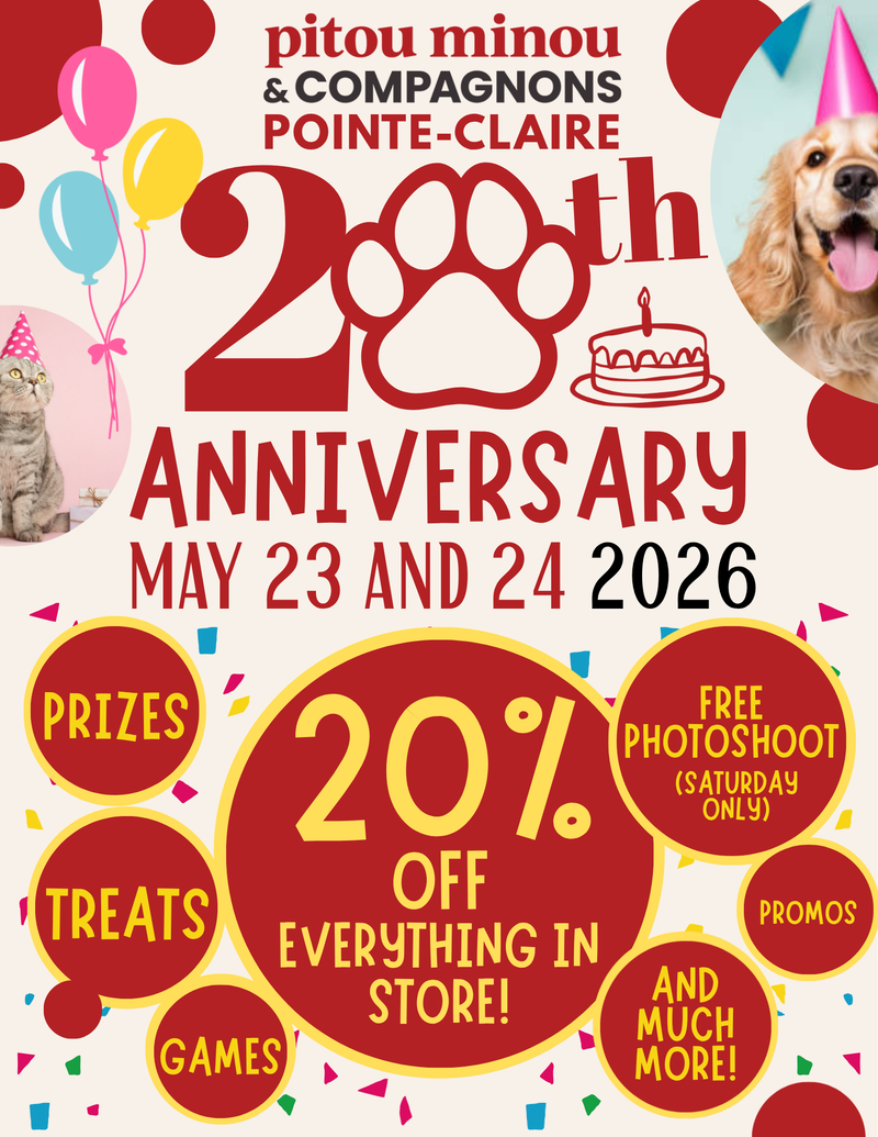 Pitou Minou Pointe Claire 20th Anniversary!!